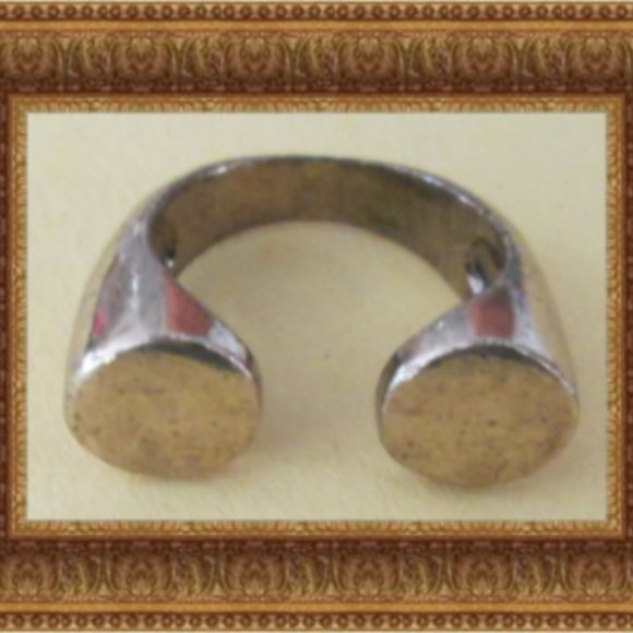 Saporas Designs Jewelry - Antique Bronze In Color Ring Size 8 Unisex Biker
